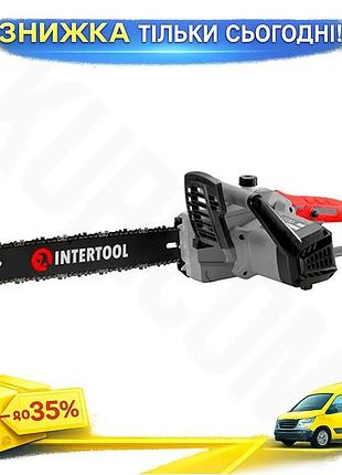 Ku пила цепная электрическая universal fit intertool 1600вт 40см для дачи и строительства электропила uni2l_k
