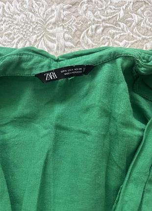 Блуза зелена zara s 2