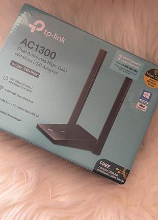 Usb wi-fi адаптер (бездротовий мережевий адаптер) tp-link archer t4u plus ac1300