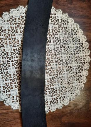 Стильный черный кожаный ремень с винтажной пряжкой  just b.6 фото