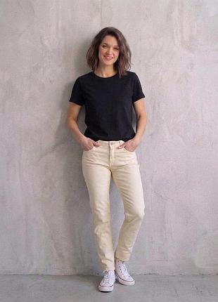 Желтые джинсы slim fit