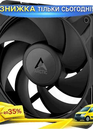 Ku вентилятор 140 мм universal fit arctic чорний для корпусу активне охолодження 4-pin подвійний підши uni2l_k