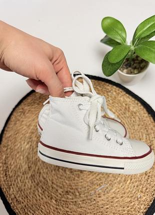 Білі високі кеди converse 3