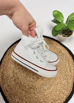 Білі високі кеди converse 8
