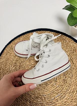 Білі високі кеди converse 5