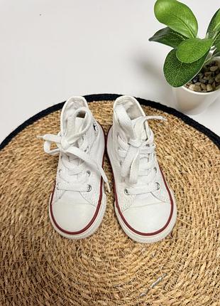 Білі високі кеди converse 9