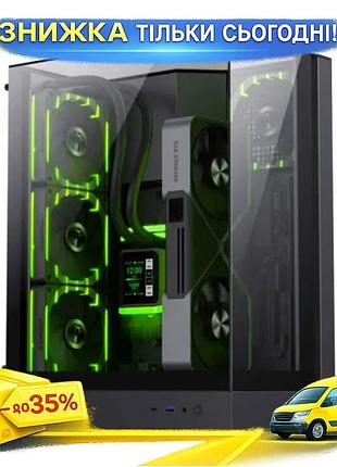 Ku корпус для пк universal fit gamemax t20 mid tower чорний для microatx mini-itx з загартованим склом uni2l_k