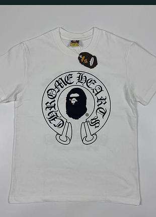 Футболка bape x chrome hearts