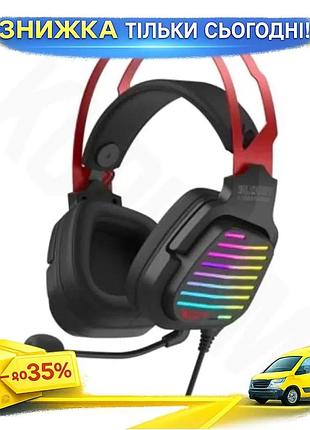 Ku навушники bloody g560 universal fit червоні ігрові накладні з мікрофоном 7.1 віртуальний звук usb r uni2l_k