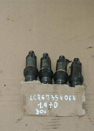 Автозапчасть комплект форсунок peugeot 306 1.9 td lcr6735406h б/у оригинал
