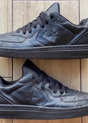 Шкіряні низькі кеди converse rival ox