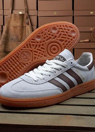 Adidas spezial sporty & rich світло сірі з коричневим