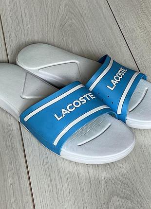 Підліткові шльопанці lacoste , 37 рр . 23,5 см. uk 4-5