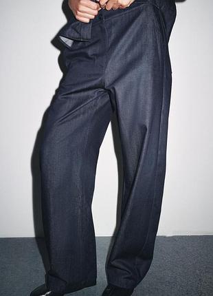 Джинсы джоггеры с эластичным поясом zara - xs, s, m, l, xl