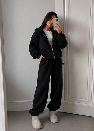 Стильний і теплий жіночий костюм 2-ка oversize — ідеальний варіант на кожен день.