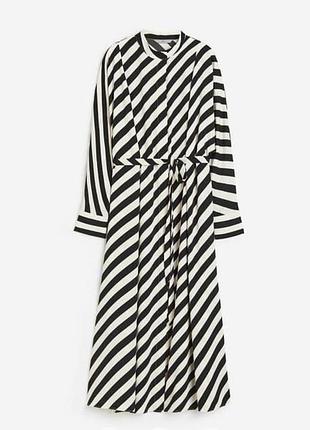 , платье свободного кроя в полоску h&amp;m
