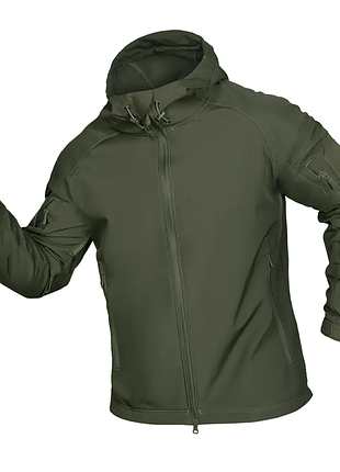 Ku куртка мужская теплая universal fit stalker softshell оливковая 3xl для военнослужащих осенняя курт uni2l_k 3