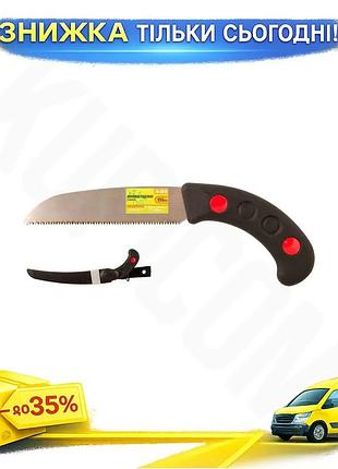 Ku ножовка садовая mastertool universal fit 155 мм 7 зубьев на дюйм для резки веток и деревьев с пласт uni2l_k