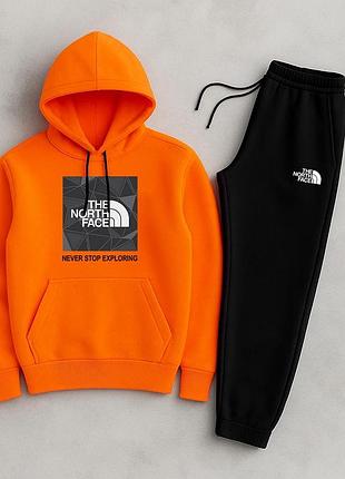 Теплий костюм на флісі the north face