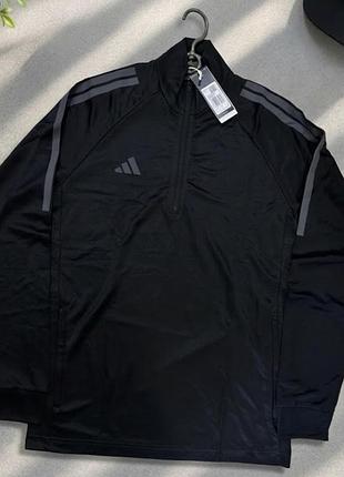 Чоловіча спортивна кофта / лонгслів adidas на блискавці (1/4 zip)