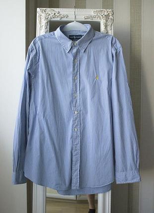 Чоловіча сорочка ralph lauren striped shirt xl оригінал new!