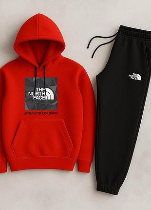 Теплий костюм на флісі the north face