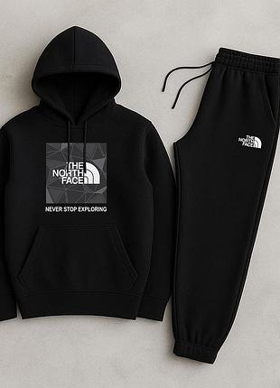 Теплий костюм на флісі the north face