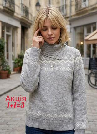 Вовняний светр crew clothing кофта джемпер