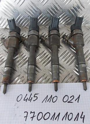Форсунка топливная renault 1.9 dci 0445110021 б/у оригинал