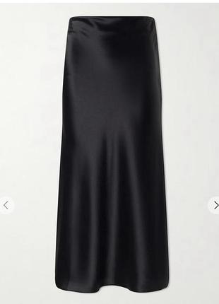 Сатинова спідниця міді zara 2