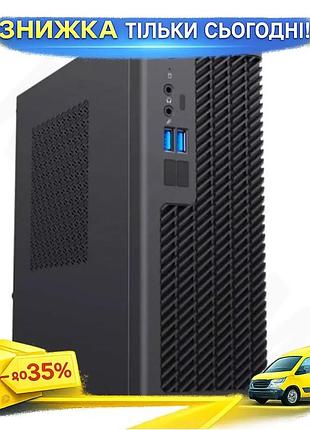 Ku корпус gamemax mini universal fit itx чорний компактний для міні пк з блоком живлення 230 вт і usb uni2l_k