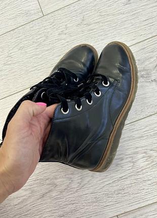 Zara kids дитячі високі черевики з оксамитовою шнурівкою 36 розмір 23 см устілка