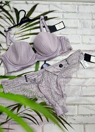 Комплект женского белья от премиальной коллекции noir hunkemoller 🎀.