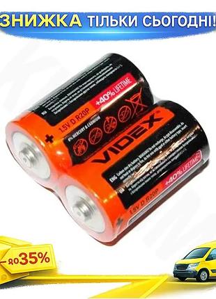 Ku батарейка d солевая universal fit videx excellent 2 шт. 1.5v для электронных приборов питания батар uni2l_k