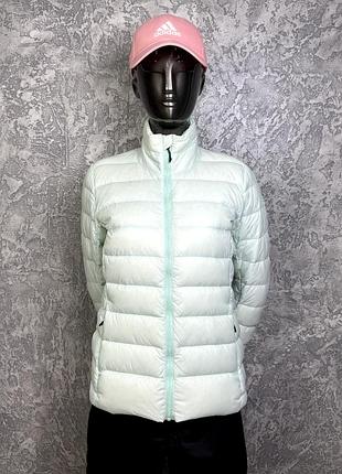 Adidas пуховик куртка s-m размер женская стеганая демисезонная