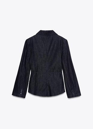 Джинсовый пиджак zara - m, l 5