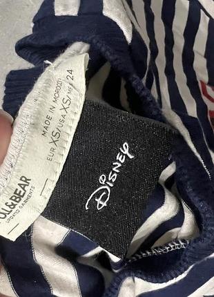 Лонгслив pull&bear disney лонг в полоску 3