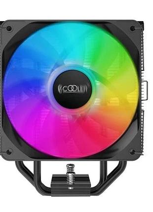 Ku кулер для процессора universal fit pccooler argb 120 мм для intel amd активное охлаждение до 180 вт uni2l_k 4