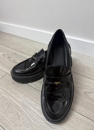 Лакові лофери zara, 39 розмір 2