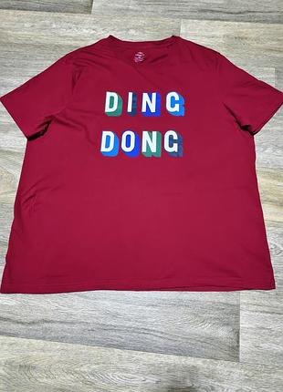 Чоловіча футболка з принтом, розмір 2xl-3xl.