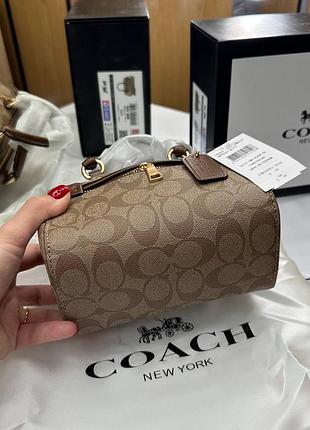 Сумочка coach rowan brown 3