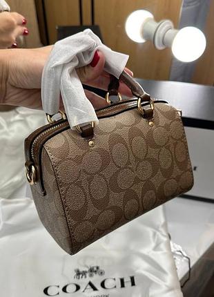 Сумочка coach rowan brown 4