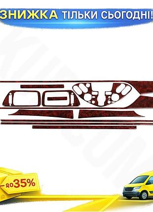 Накладки на панель дерево meric для nissan primera p12 2002-2007 самоклеючі декор для салону автомобіля ku-22