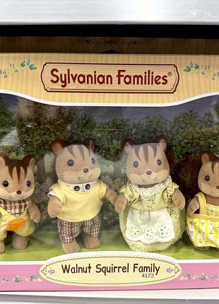 Ігровий набір sylvanian families сім'я горіхових білок (4172) — новий, оригінал