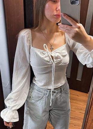 Біла блузка на xs, нова з біркою