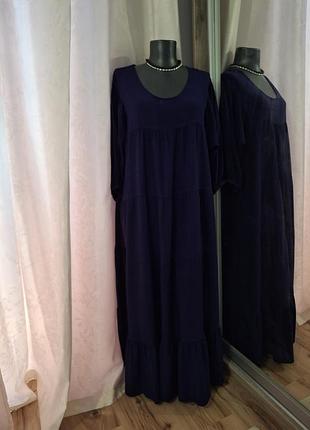 Ярусное платье 👗 большого размера 2