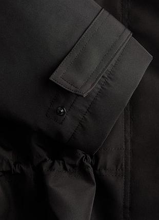 Куртка-жакет h&m studio hooded peplum jacket, розмір s, чорна лімітована колекція 8