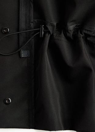 Куртка-жакет h&m studio hooded peplum jacket, розмір s, чорна лімітована колекція 9