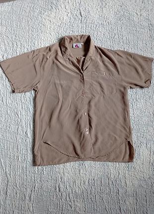 B vintage silk женская винтажная блуза шелк