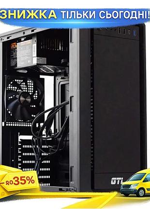 Ku корпус gtl midi universal fit tower черный с бп 500w для atx microatx mini itx компьютера системный uni2l_k
